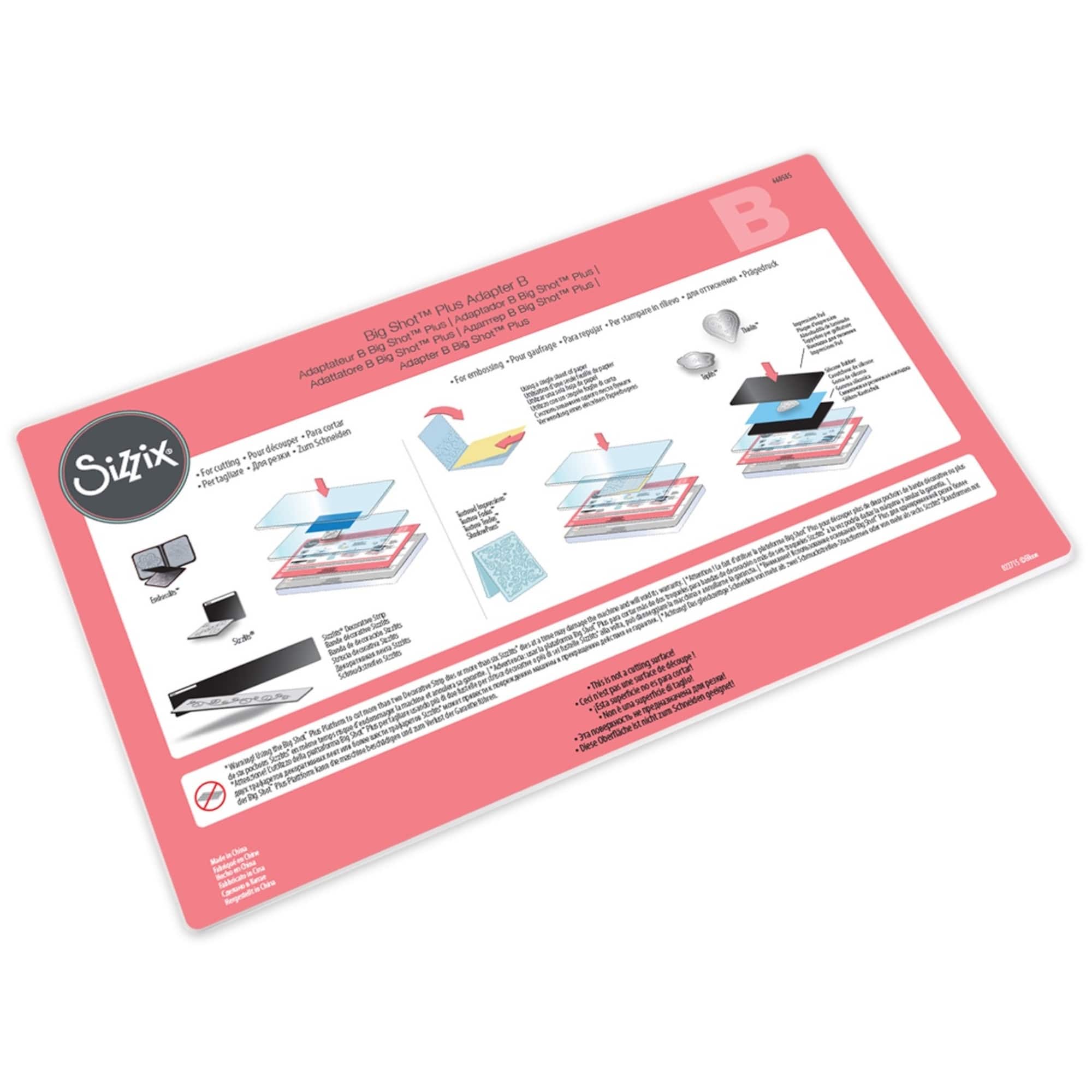 Sizzix® Big Shot™ Plus Standard Adapter B